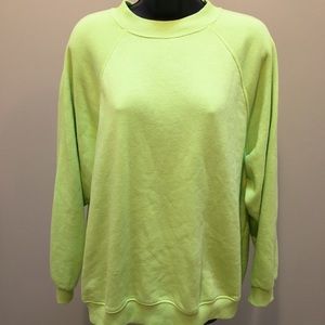 American eagle lime green sweater top Sz s